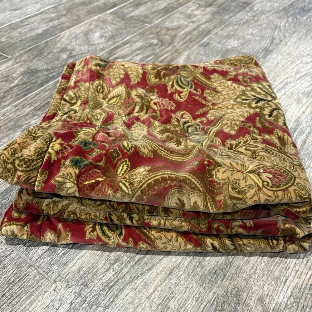 Ralph Lauren Velvet Set Of 2 Euro Sham Jardiniere 30